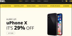 mẫu website bán hàng đồ điện tử ee