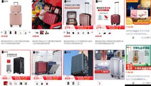 Nhập sỉ vali kéo Trung Quốc qua các trang TMĐT